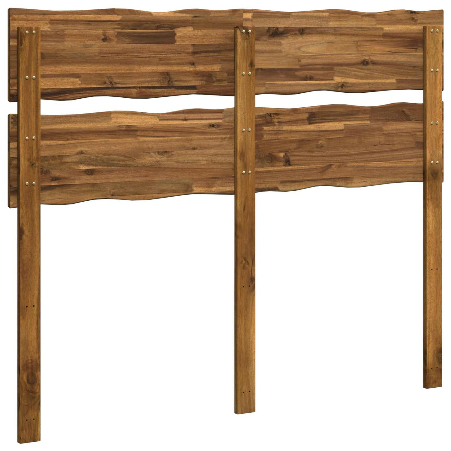 Sengegavl med levende kant ROSTOCK Naturfarvet 150 cm
