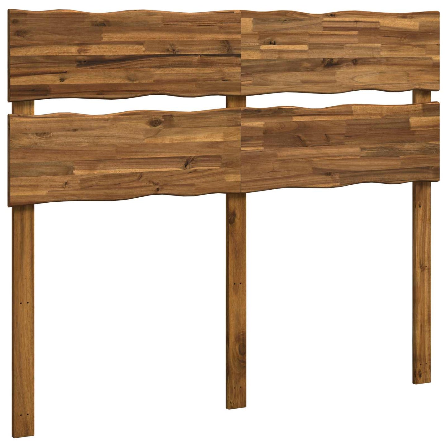 Sengegavl med levende kant ROSTOCK Naturfarvet 135 cm