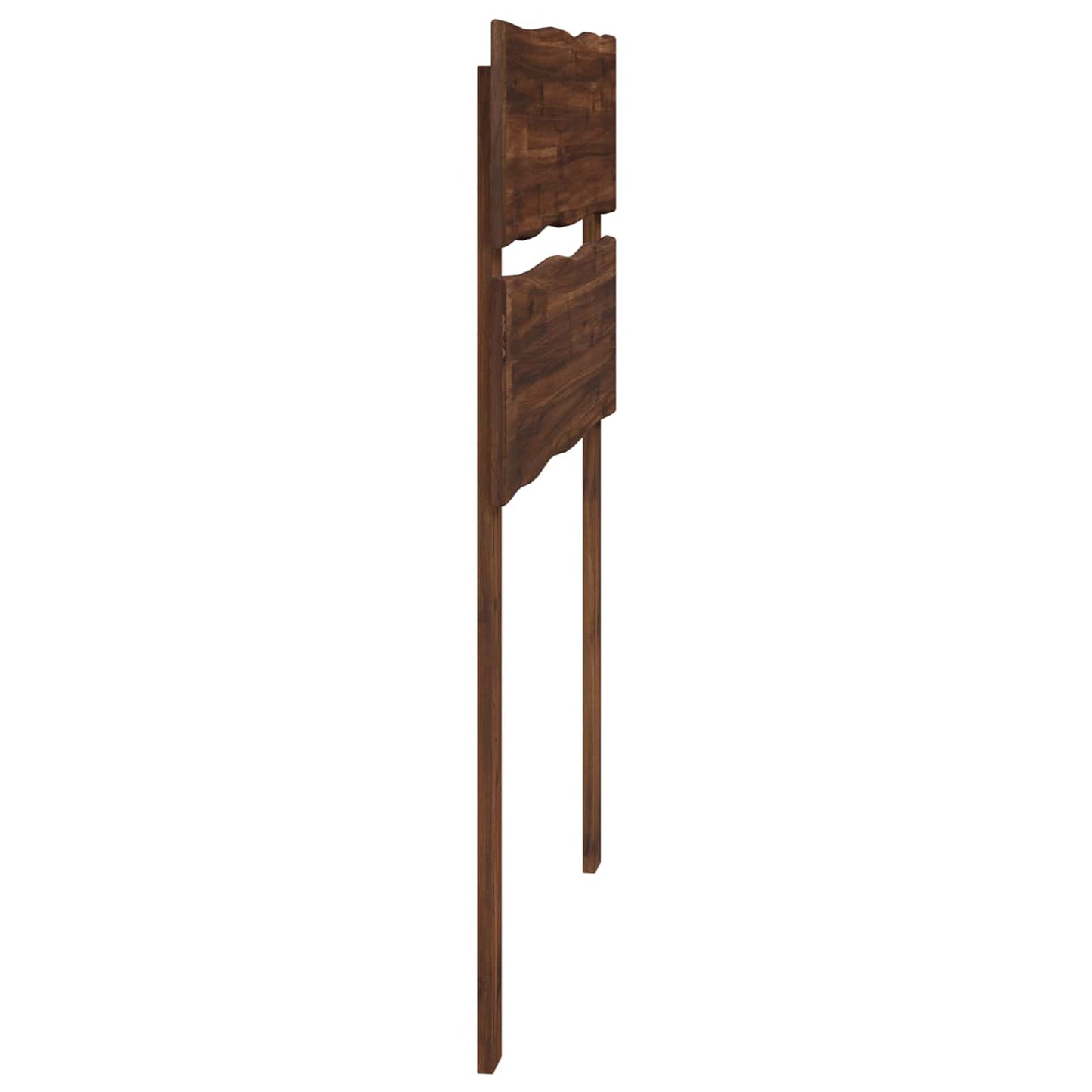 Sengegavl med levende kant ROSTOCK Mørk Brun 90 cm