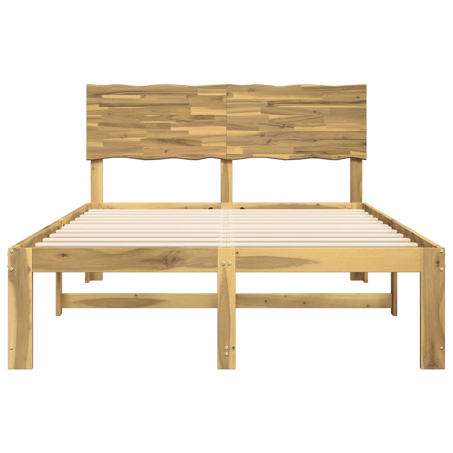Dobbelt Sengestel med Hovedgærde ROSTOCK Hvid 120 x 190 cm