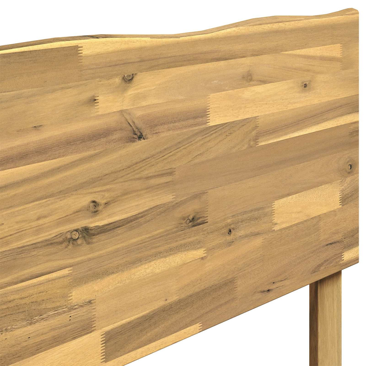 Enkelt Sengebund med Hovedgærde ROSTOCK Hvid 75 x 190 cm