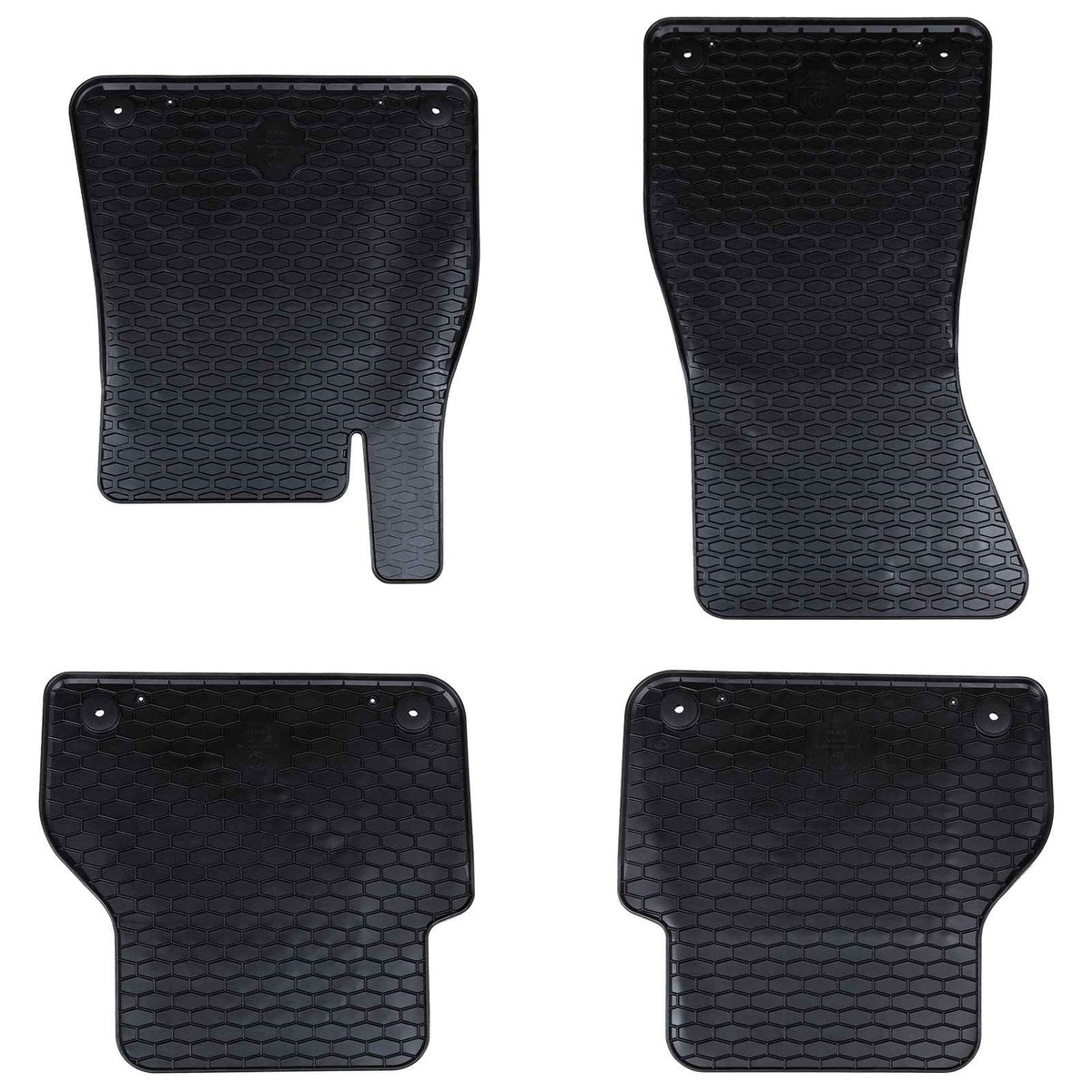 Bilmåtte 4 stk. velegnet til Audi A6 / A7 2018-2025 4D Aft. Gummi