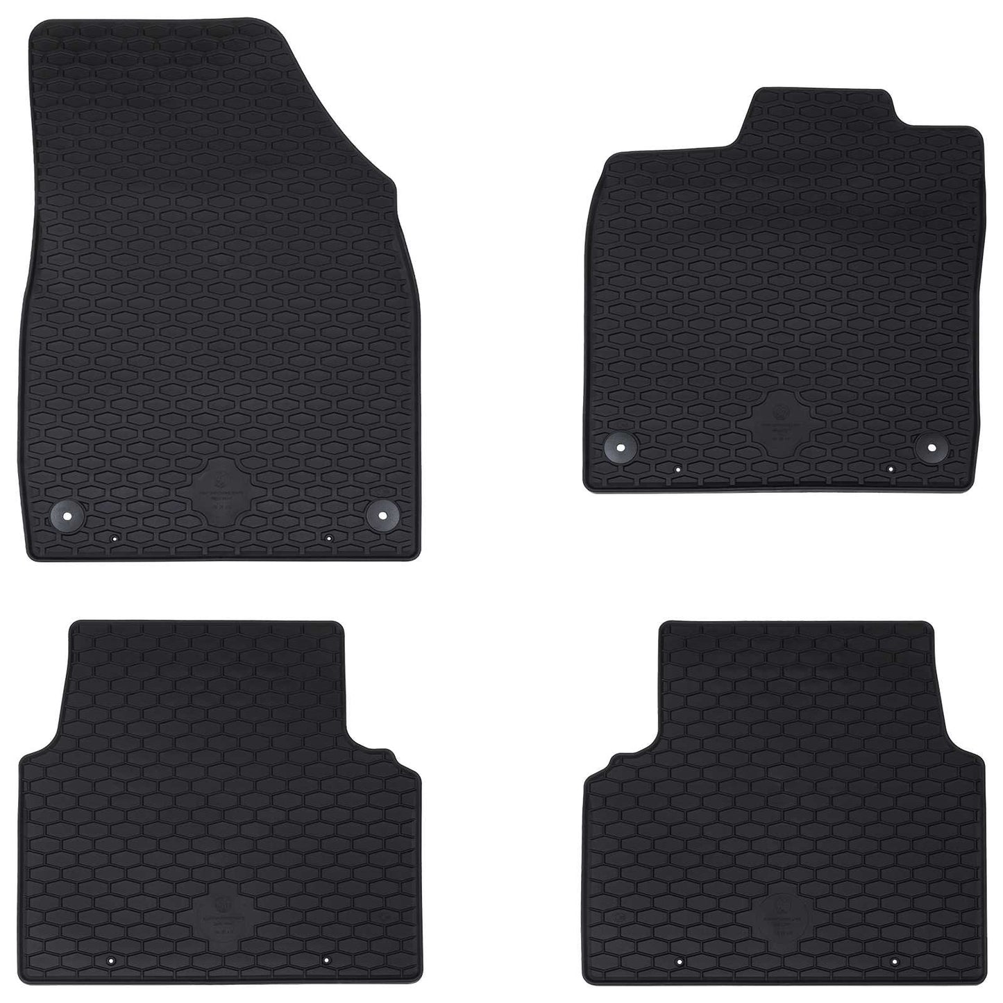 Bilmåtte 4 stk. passer til VW ID.3 2019- Gummi