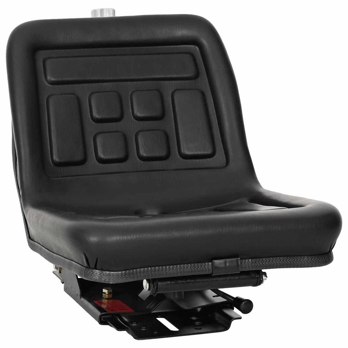 Traktor sæde med affjedring Sort 39,5 x 52 x 43 cm Stål og PVC
