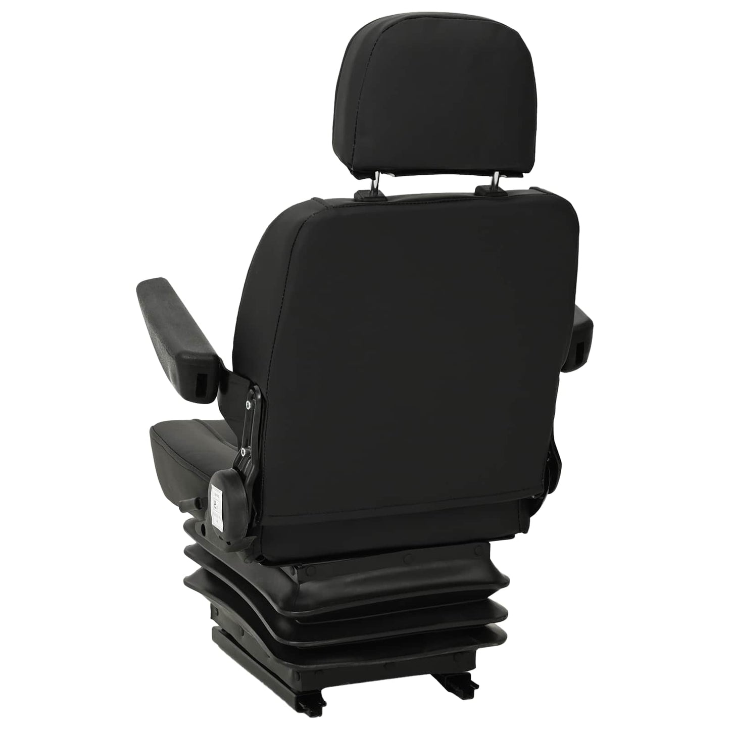 Traktor sæde med affjedring Sort 56 x 57 x 87 cm Stål og PVC