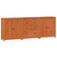 Sideboard 3 stk. VoksBrun 210 x 35 x 80 cm Massivt fyrretræ