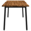 Dining table med live edge 160 x 70 x 75 cm Massivt Akacietræ