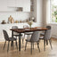 Dining table med live edge 160 x 80 x 75 cm Massivt Akacietræ