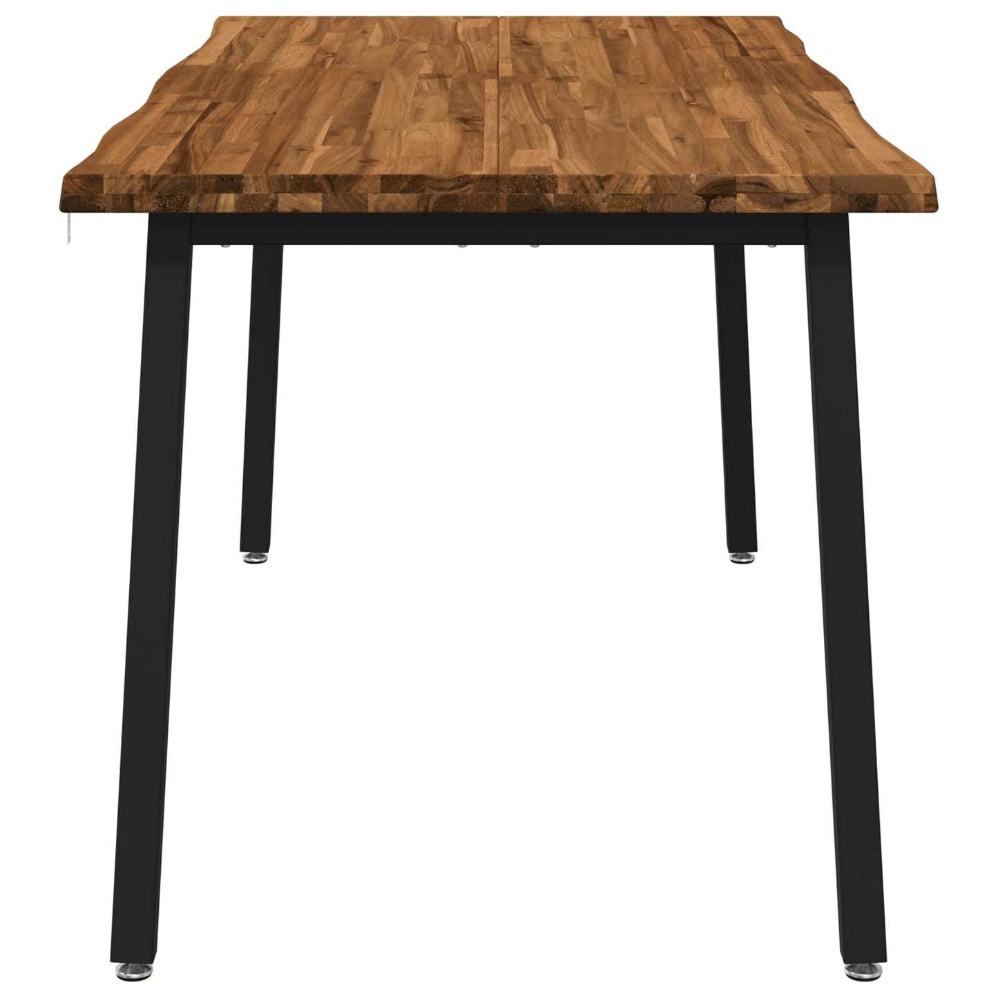 Dining table med live edge 160 x 80 x 75 cm Massivt Akacietræ