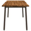 Dining table med live edge 160 x 80 x 75 cm Massivt Akacietræ