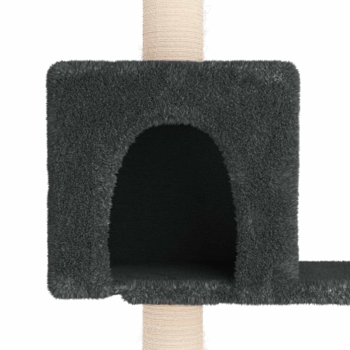 Kattetræ med sisal klatreposter Mørkegrå 177,5 cm