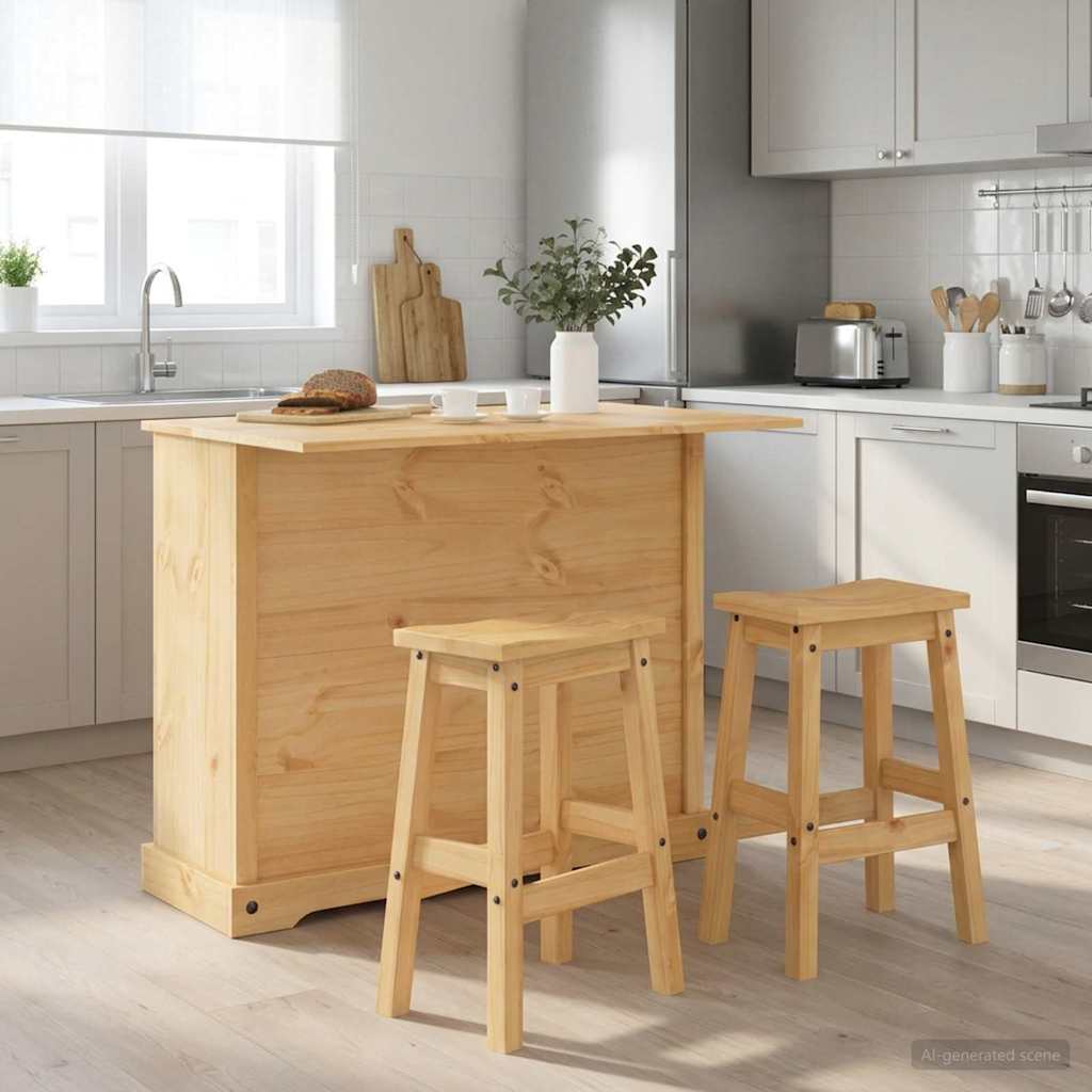 Køkkenopbevaring 2 stk. Honning Voks 112 x 77 x 90 cm