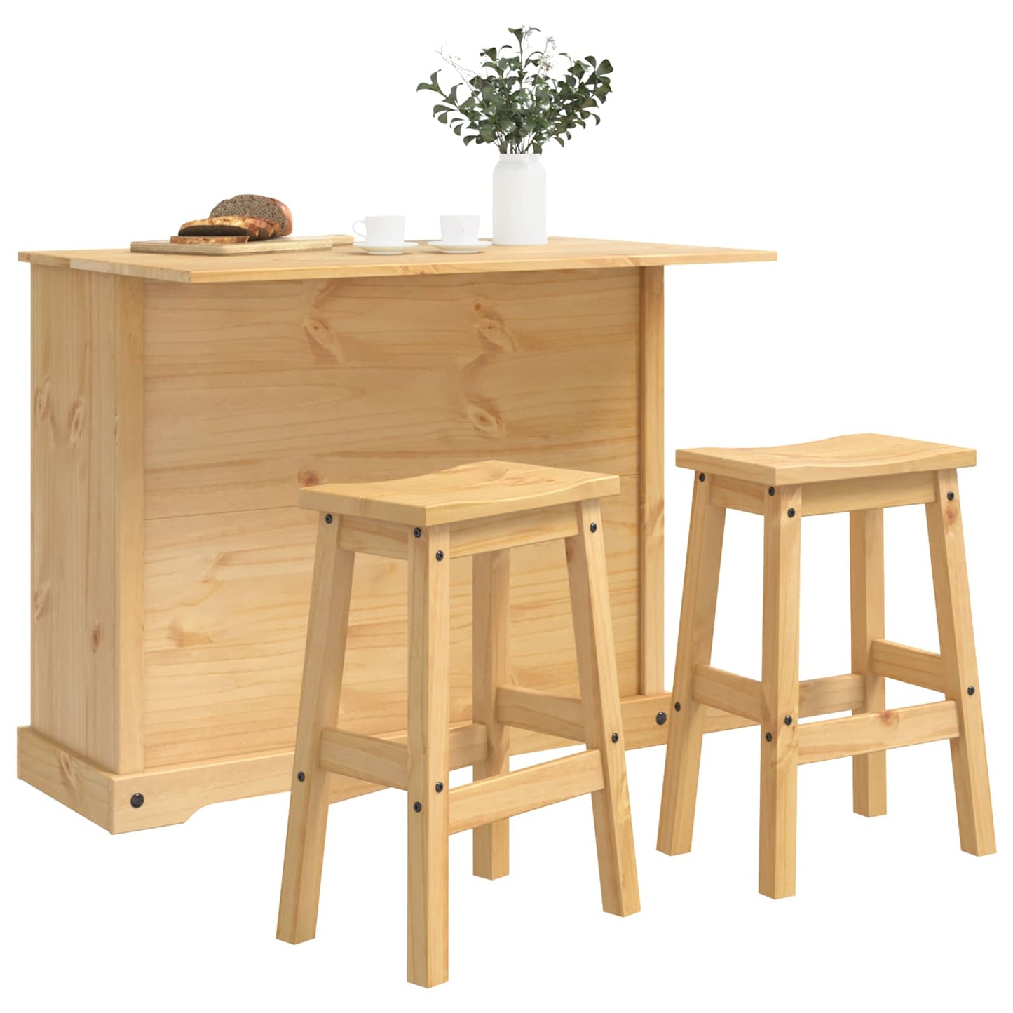 Køkkenopbevaring 2 stk. Honning Voks 112 x 77 x 90 cm