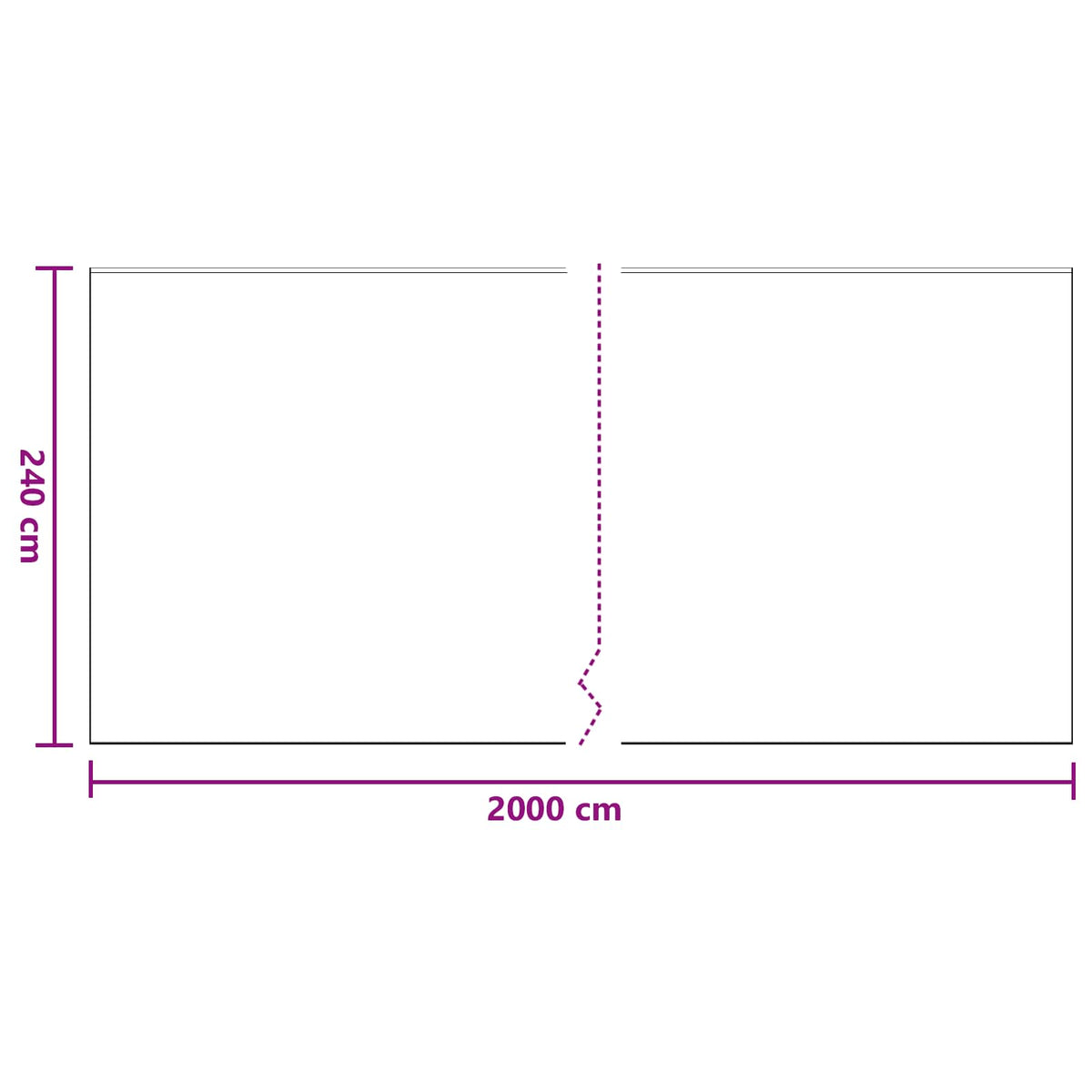 Støvbetræk med klæbende tape 6 stk. Transparent 240 x 2000 cm