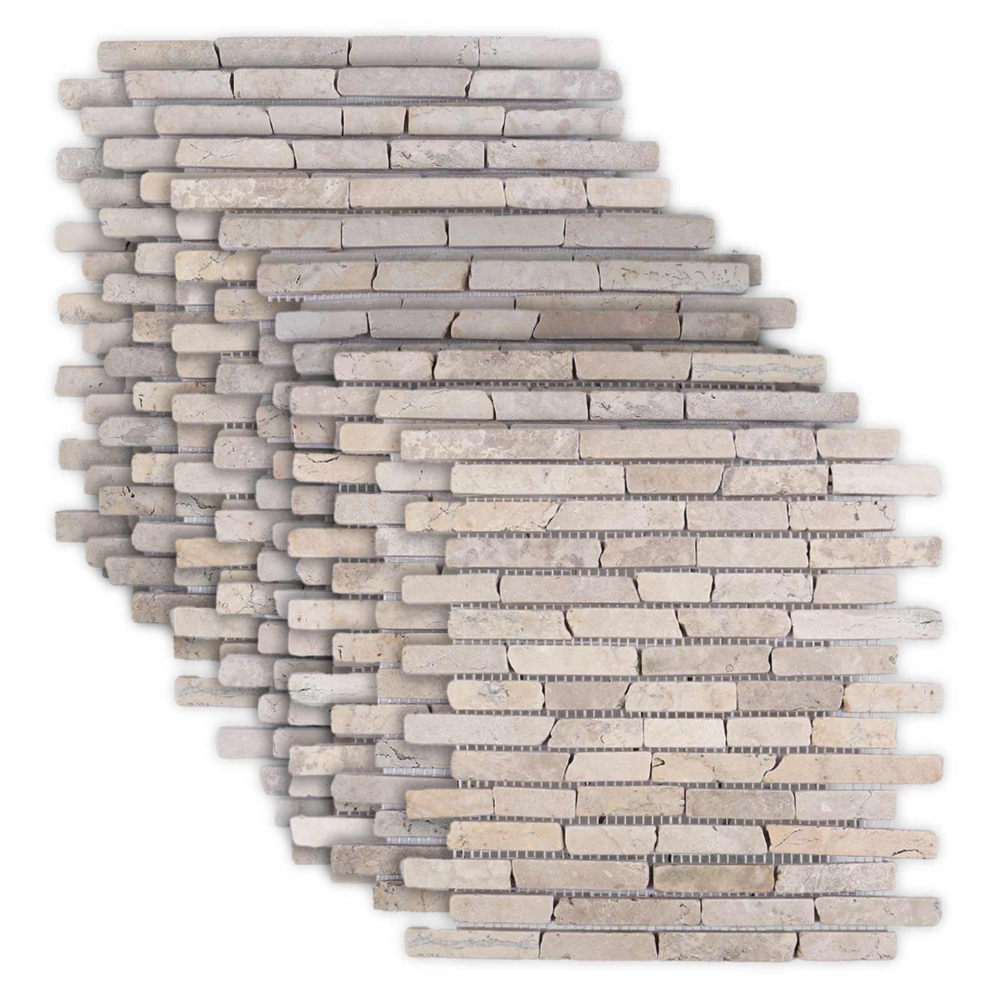 Mosaik Fliser Cremefarvet 30 x 30 cm Marmor