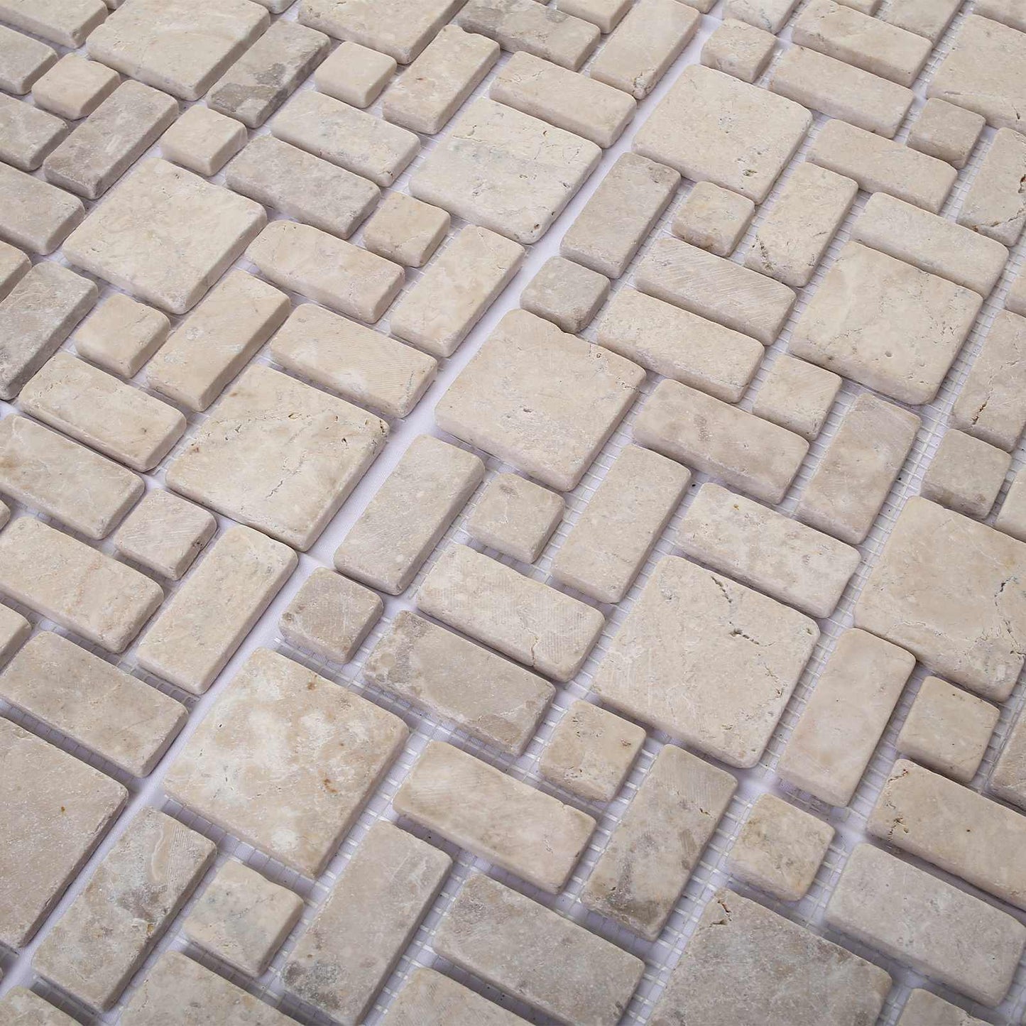 Mosaik Fliser Cremefarvet 30 x 30 cm Marmor