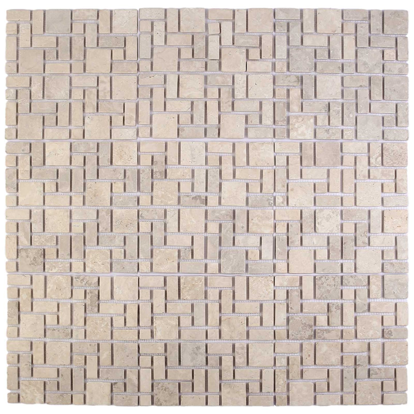 Mosaik Fliser Cremefarvet 30 x 30 cm Marmor