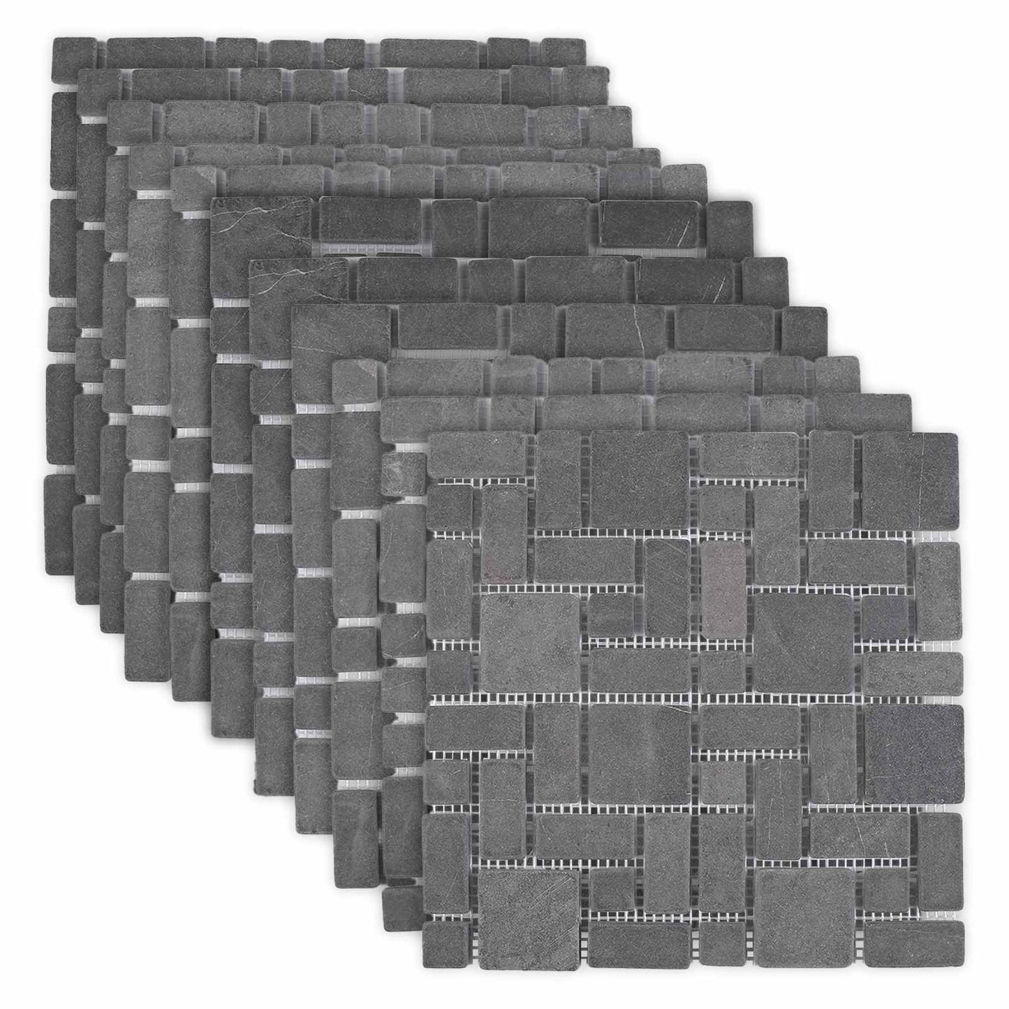 Mosaik Fliser Grå 30 x 30 cm Marmor