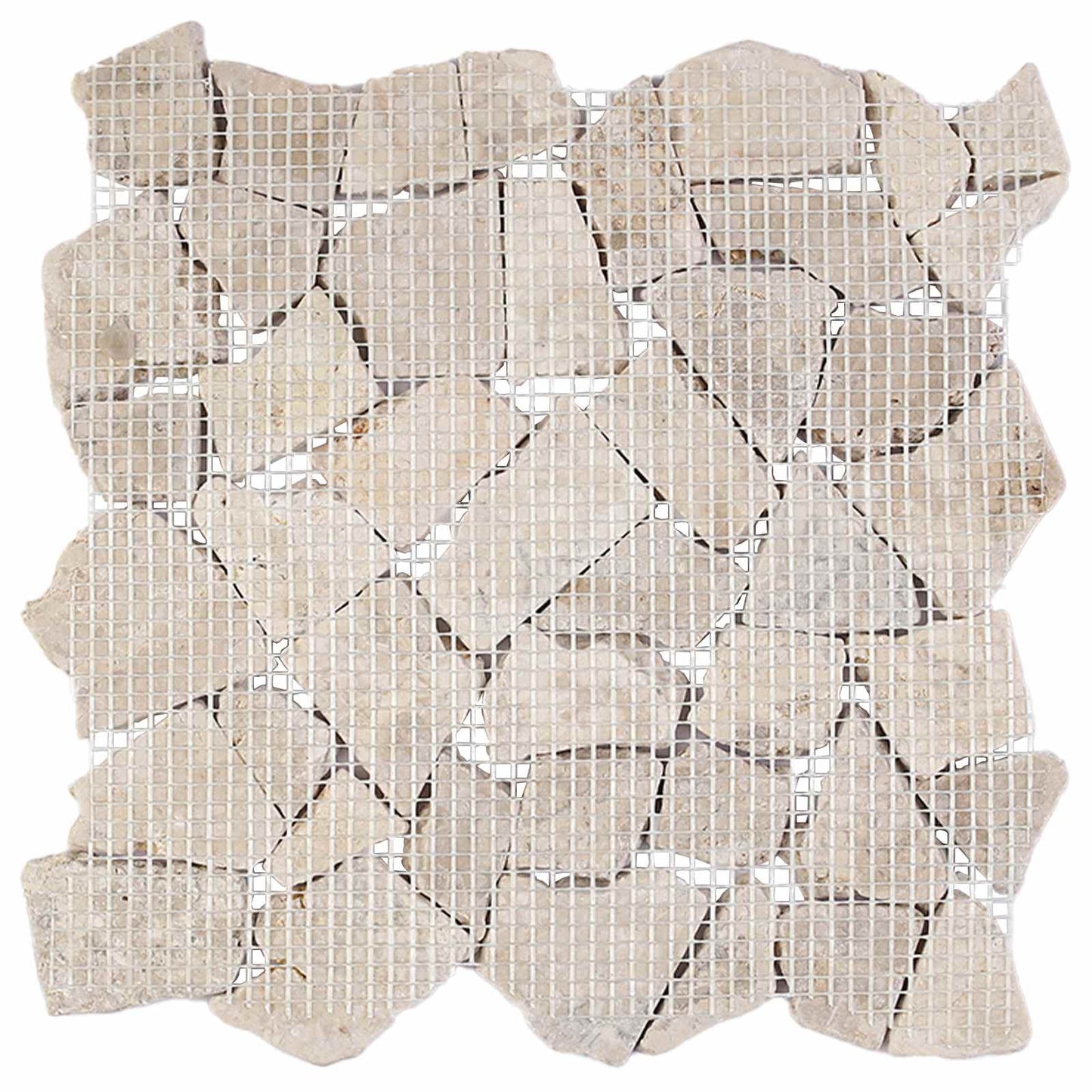 Mosaik Fliser Cremefarvet 30 x 30 cm Marmor