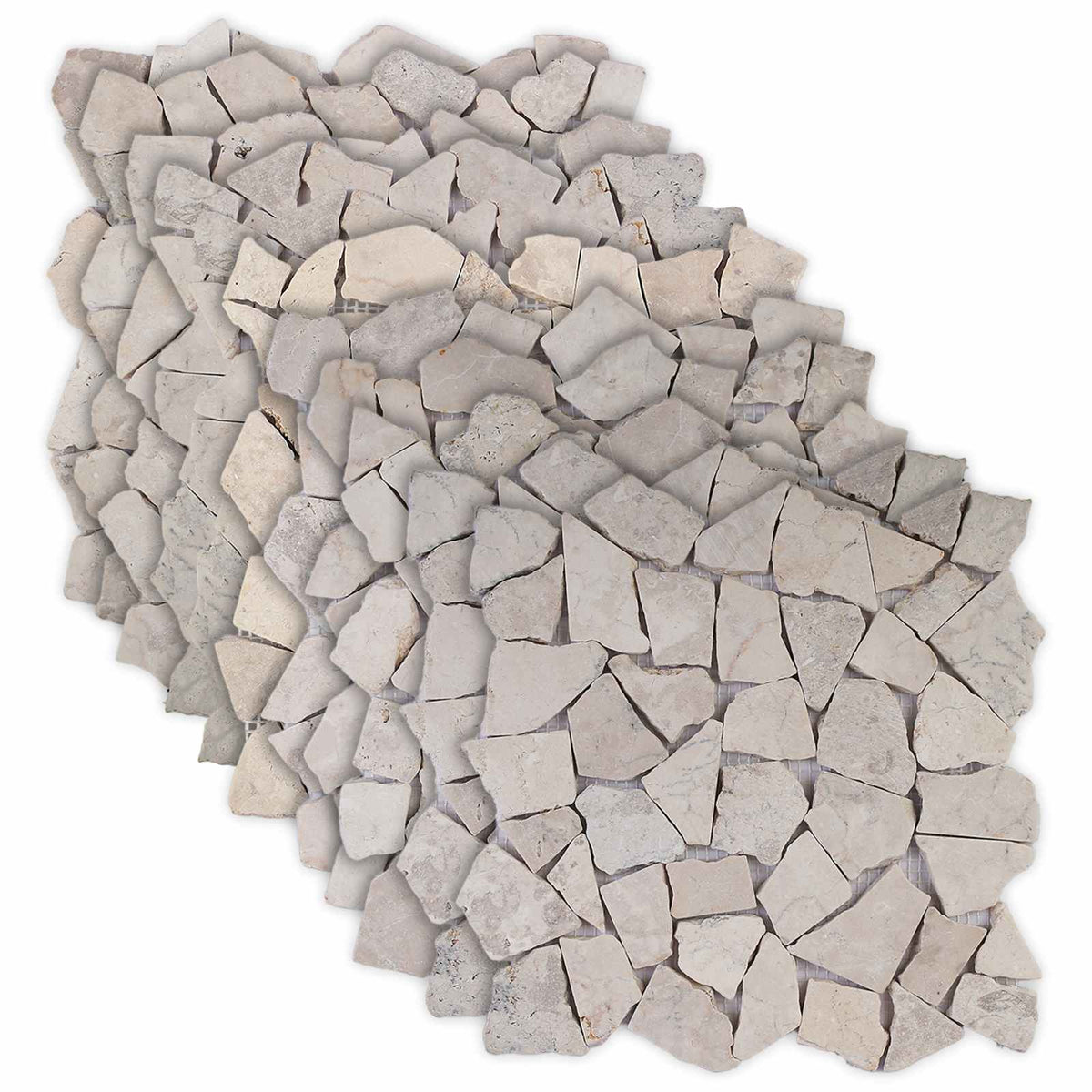 Mosaik Fliser Cremefarvet 30 x 30 cm Marmor