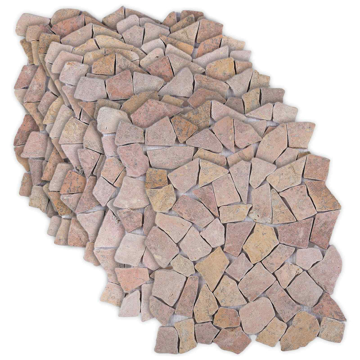 Mosaik Fliser Rød 30 x 30 cm Marmor