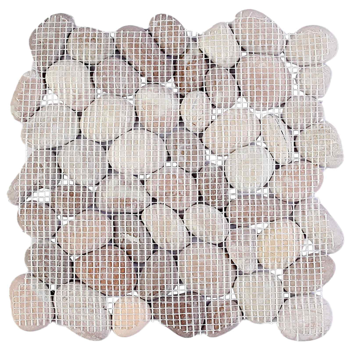 Pebble Fliser Beige og lys rosa 30 x 30 cm Flod Pebble