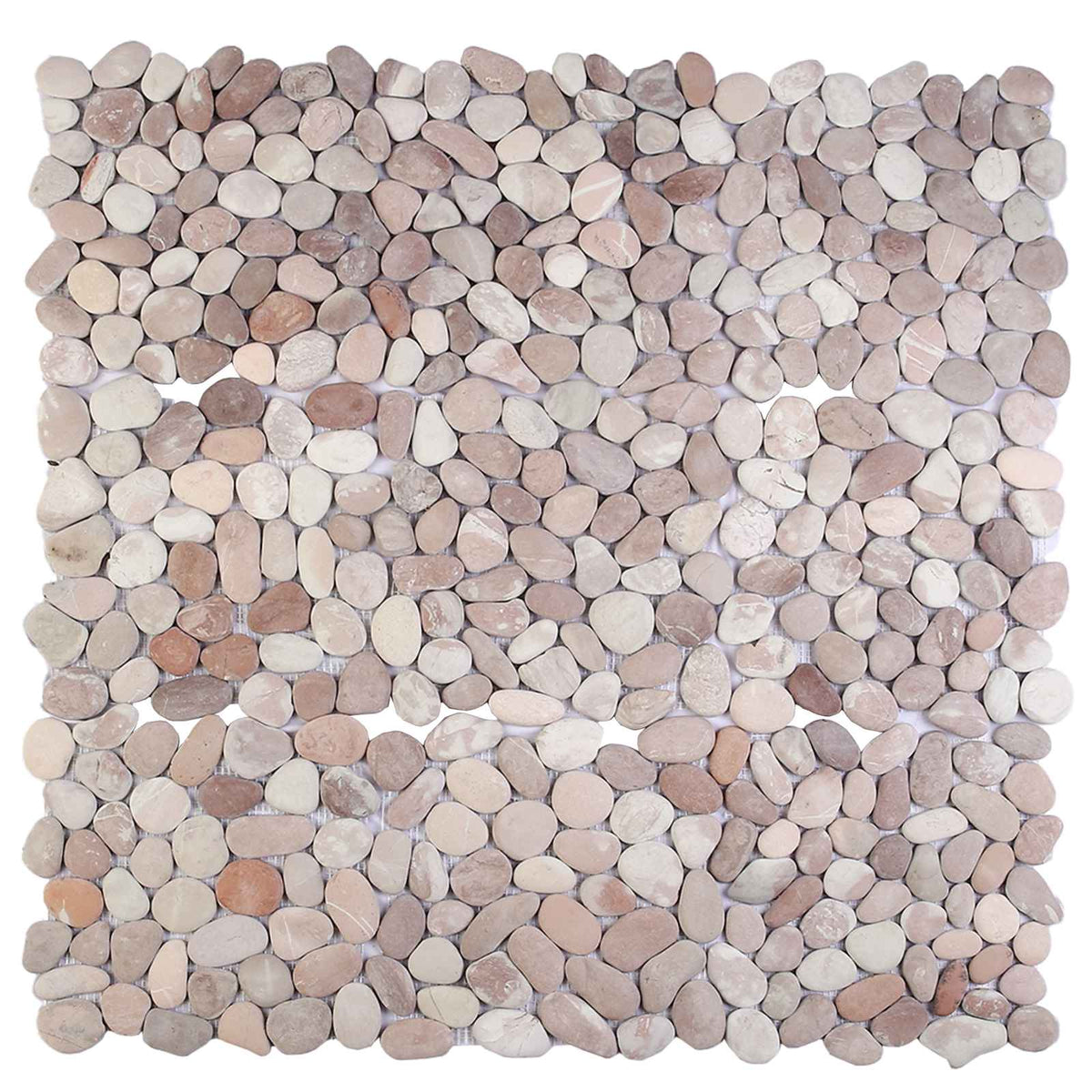 Pebble Fliser Beige og lys rosa 30 x 30 cm Flod Pebble