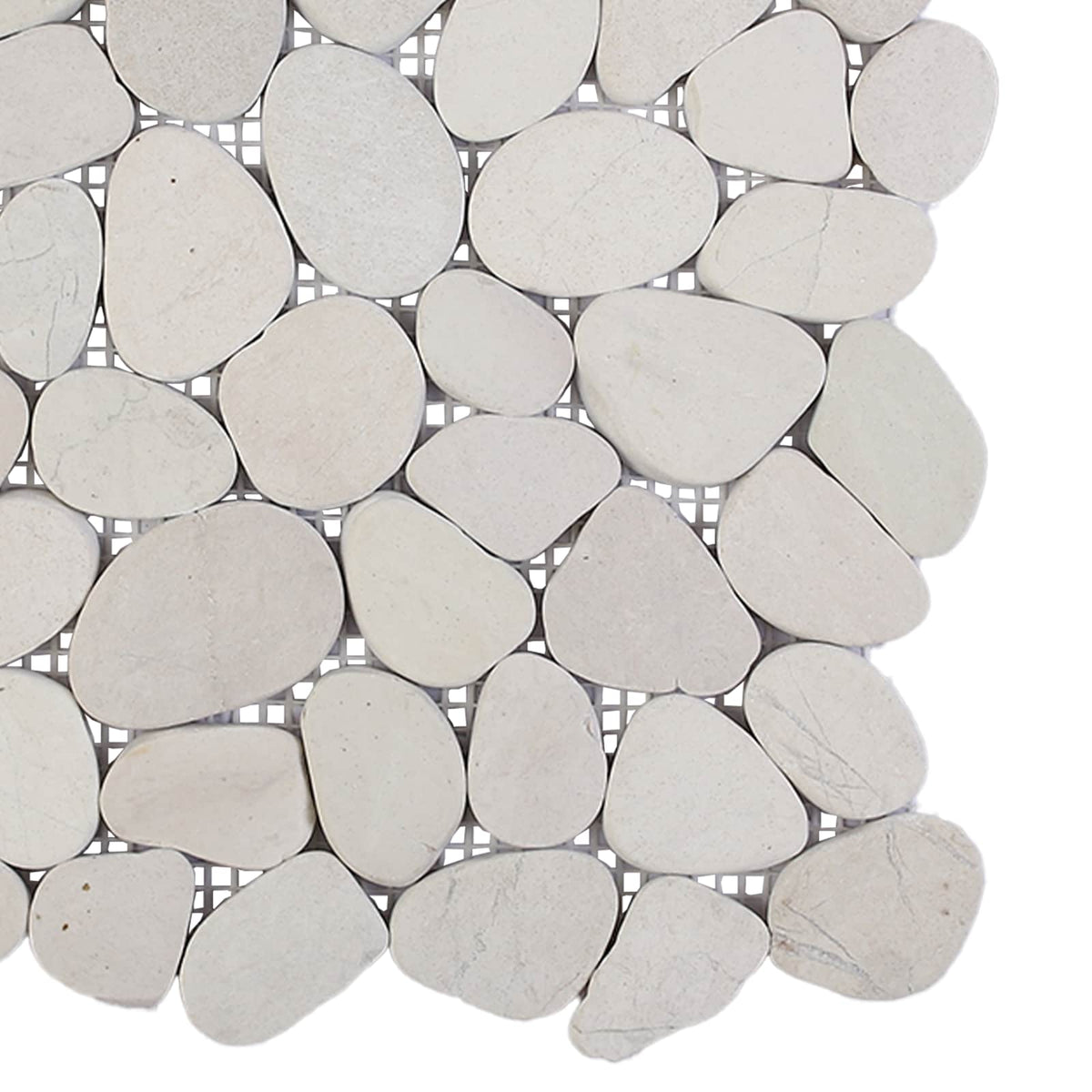 Pebble Fliser Hvid 30 x 30 cm Flod Pebble
