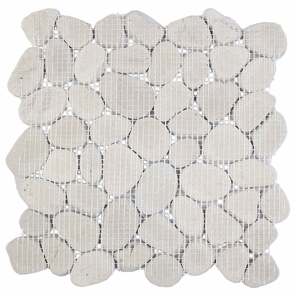 Pebble Fliser Hvid 30 x 30 cm Flod Pebble