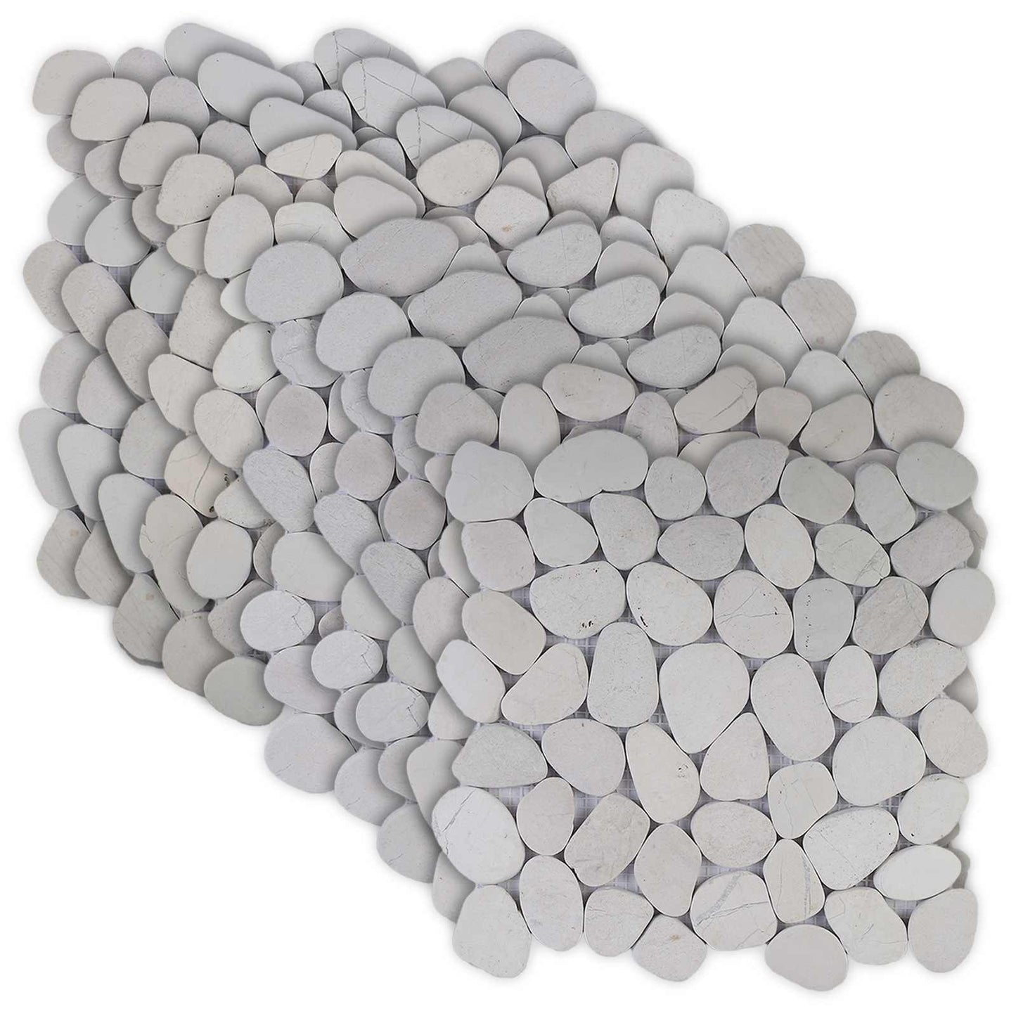 Pebble Fliser Hvid 30 x 30 cm Flod Pebble
