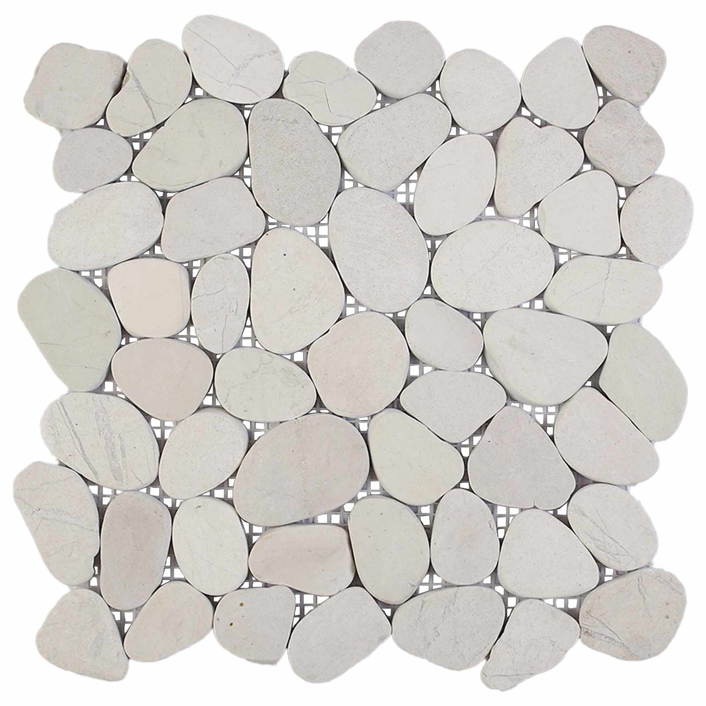 Pebble Fliser Hvid 30 x 30 cm Flod Pebble