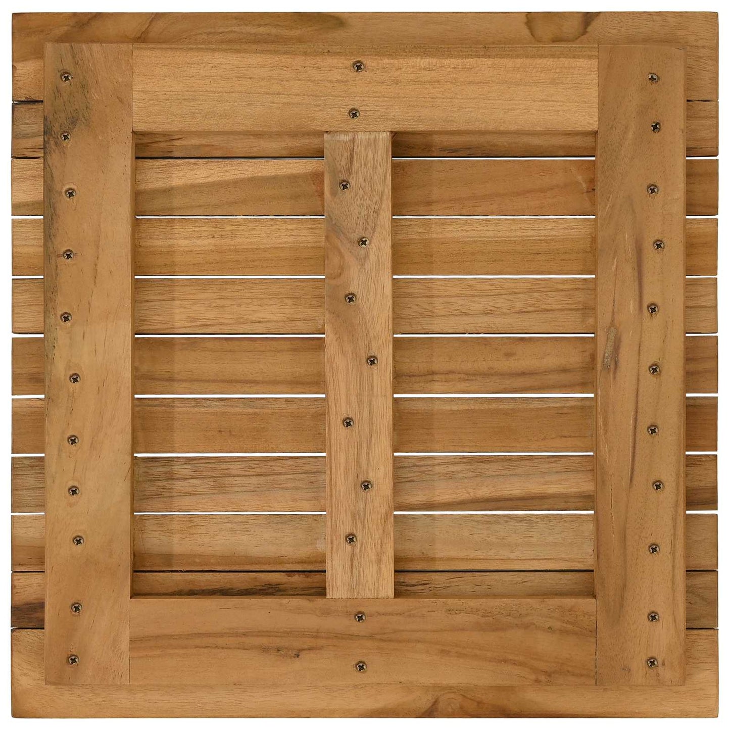 Bordplade 40 x 40 x 3,5 cm Firkantet Massiv Teaktræ Naturfarvet