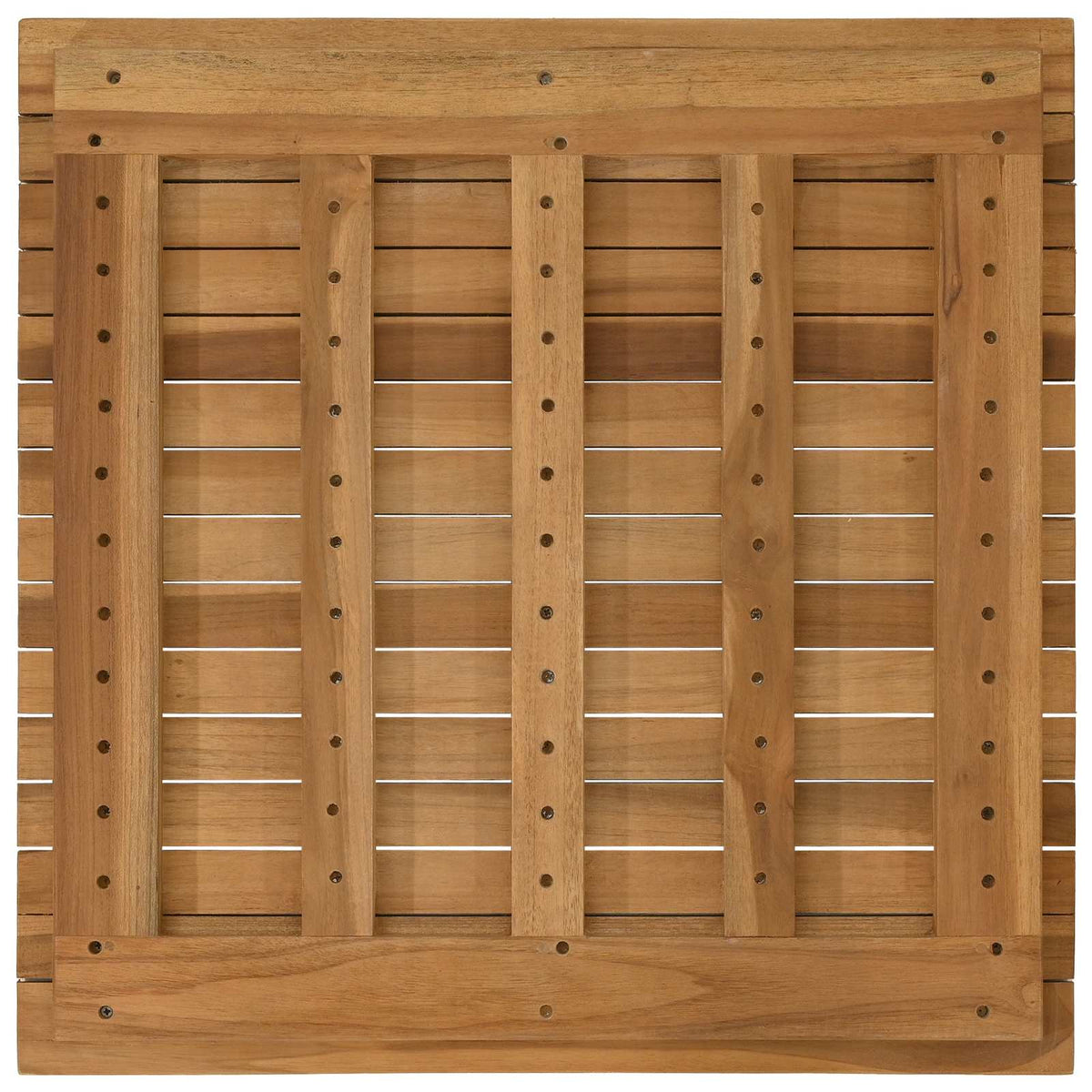 Bordplade 60 x 60 x 3,5 cm Firkantet Massiv Teaktræ Naturfarvet