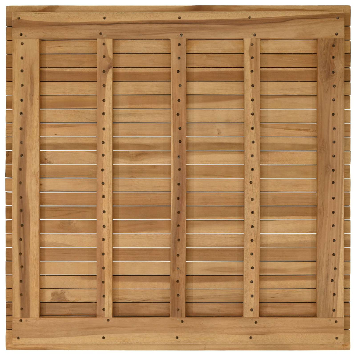 Bordplade 90 x 90 x 3,5 cm Firkantet Massiv Teaktræ Naturfarvet