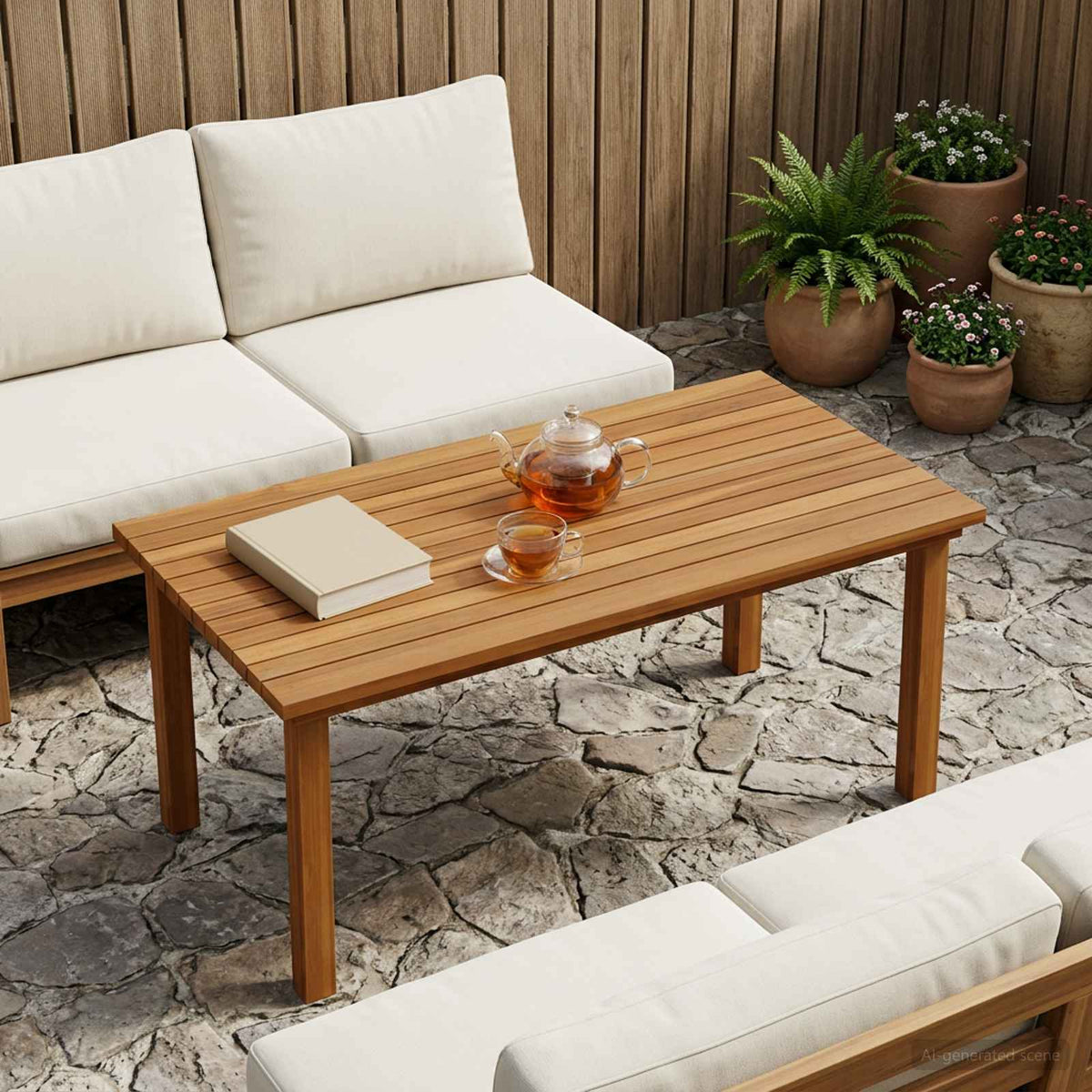 Bordplade 90 x 45 x 3,5 cm Rektangulær Massiv Teaktræ