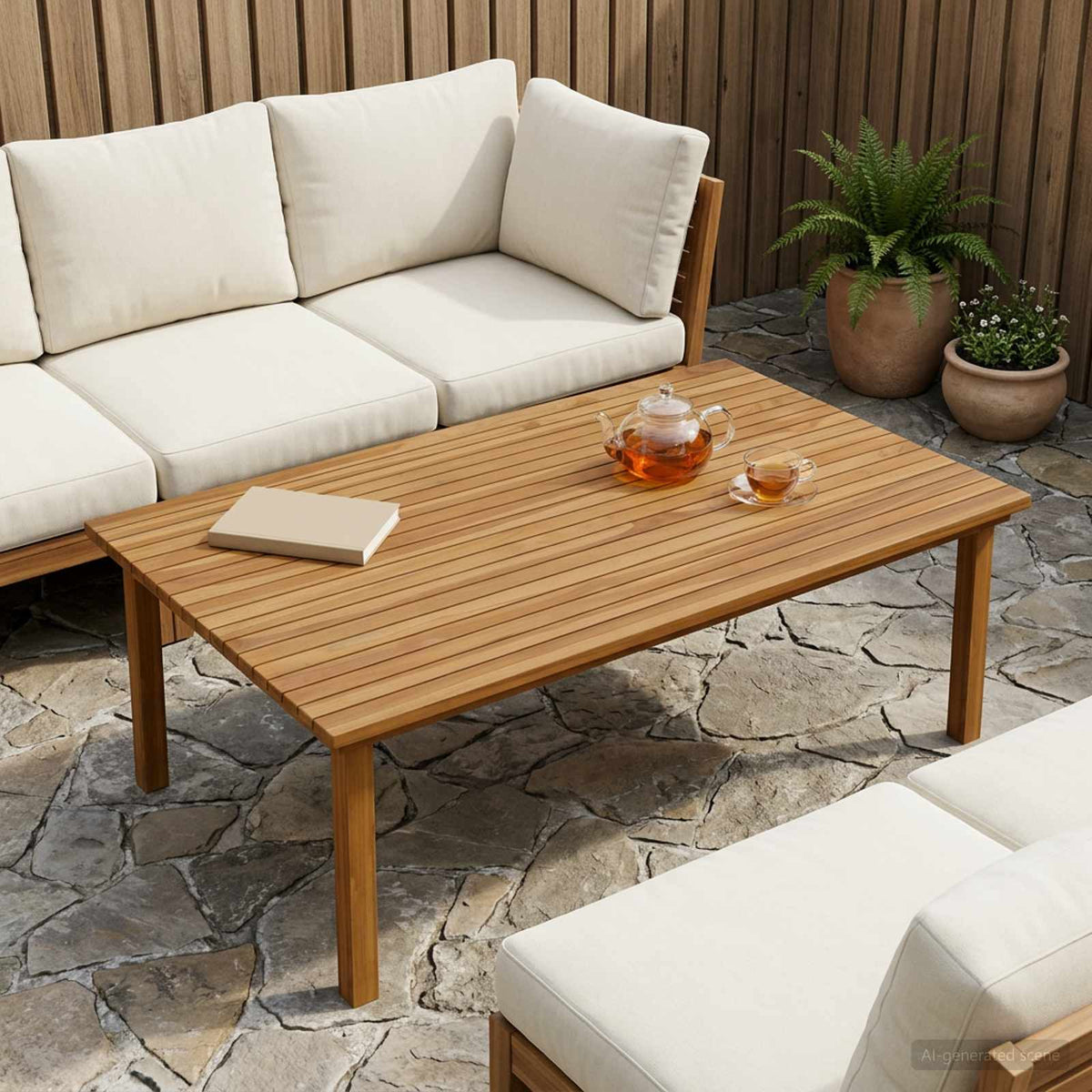 Bordplade 120 x 70 x 3,5 cm Rektangulær Massiv Teaktræ