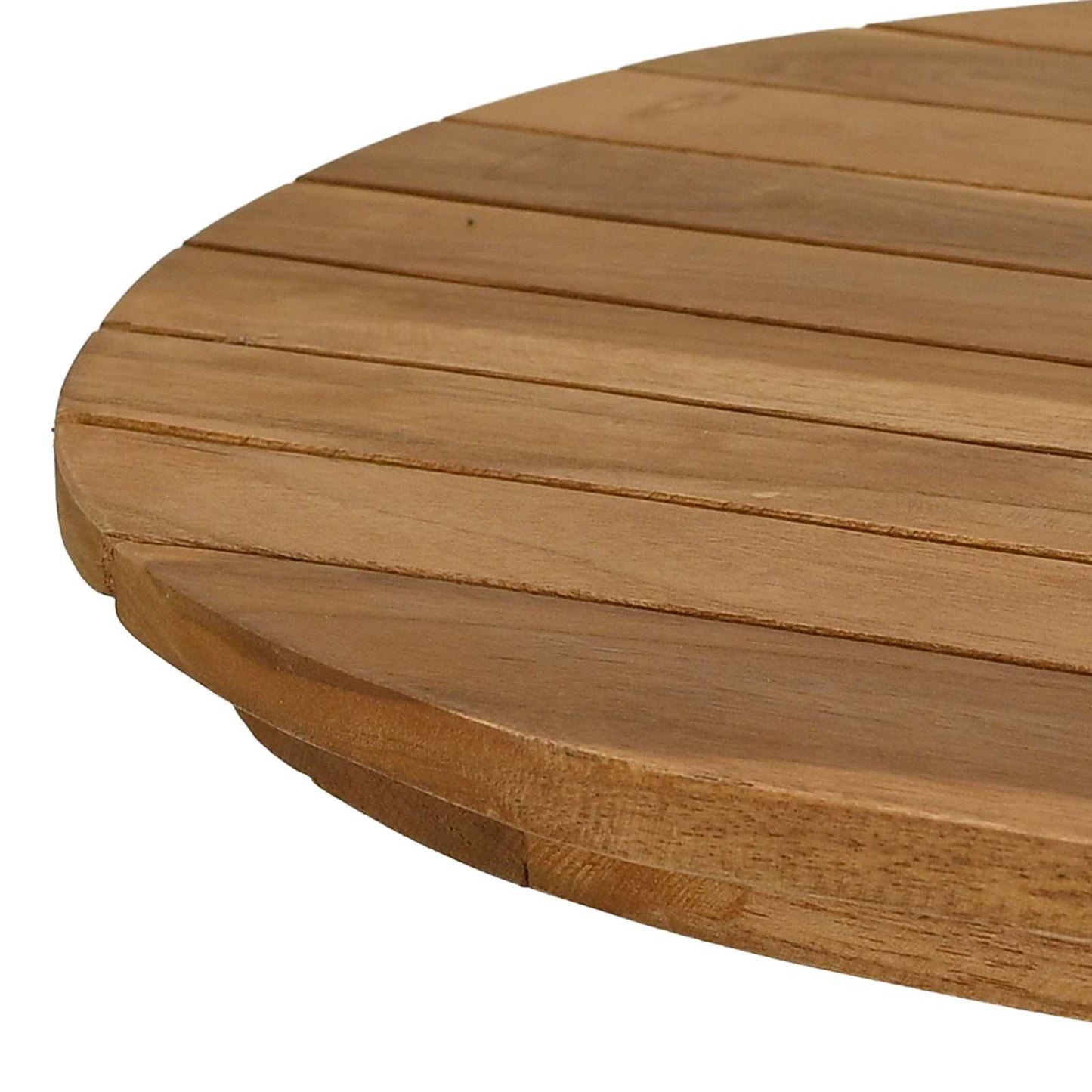 Bordplade 80 x 40 x 3,5 cm Oval Massiv Teaktræ Naturfarvet
