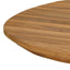 Bordplade 120 x 70 x 3,5 cm Oval Massiv Teaktræ Naturfarvet