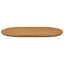 Bordplade 120 x 70 x 3,5 cm Oval Massiv Teaktræ Naturfarvet