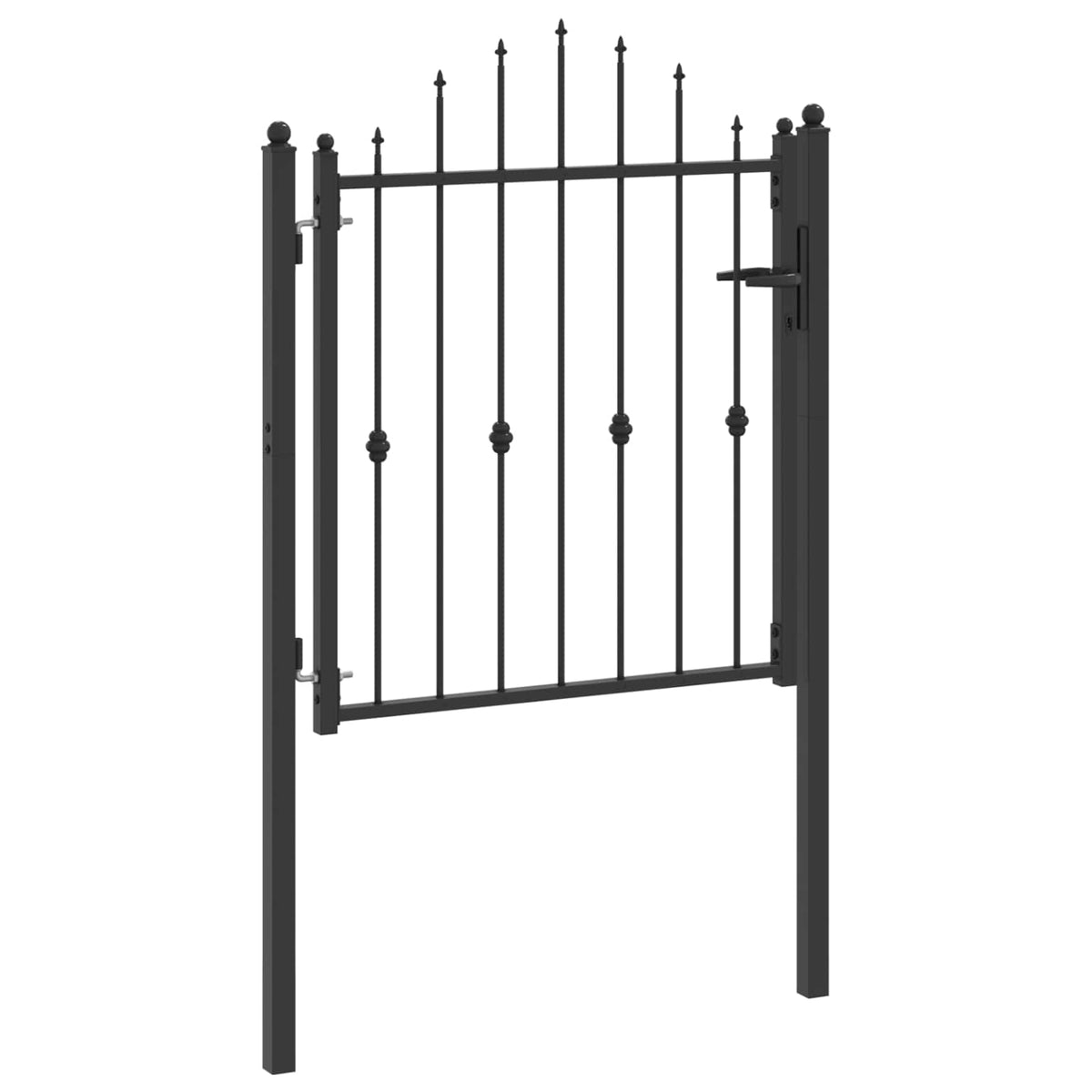 Hegnport ASTEN 100 x 100 cm Metal Sort Låses