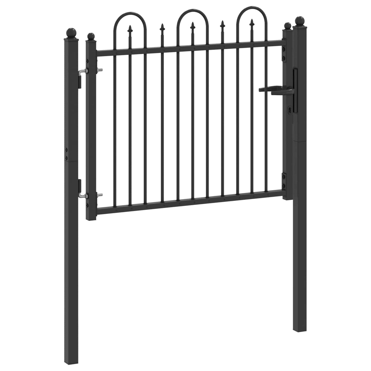 Hegnport DRONTEN 100 x 75 cm Metal Sort Låses