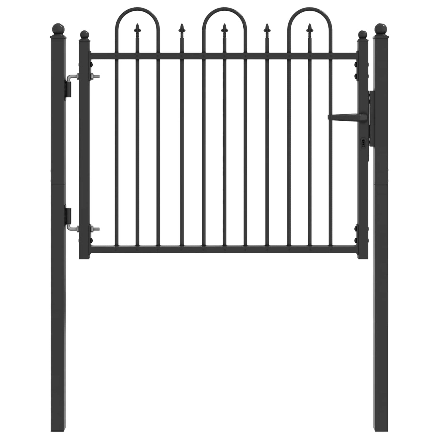 Hegnport DRONTEN 100 x 75 cm Metal Sort Låses