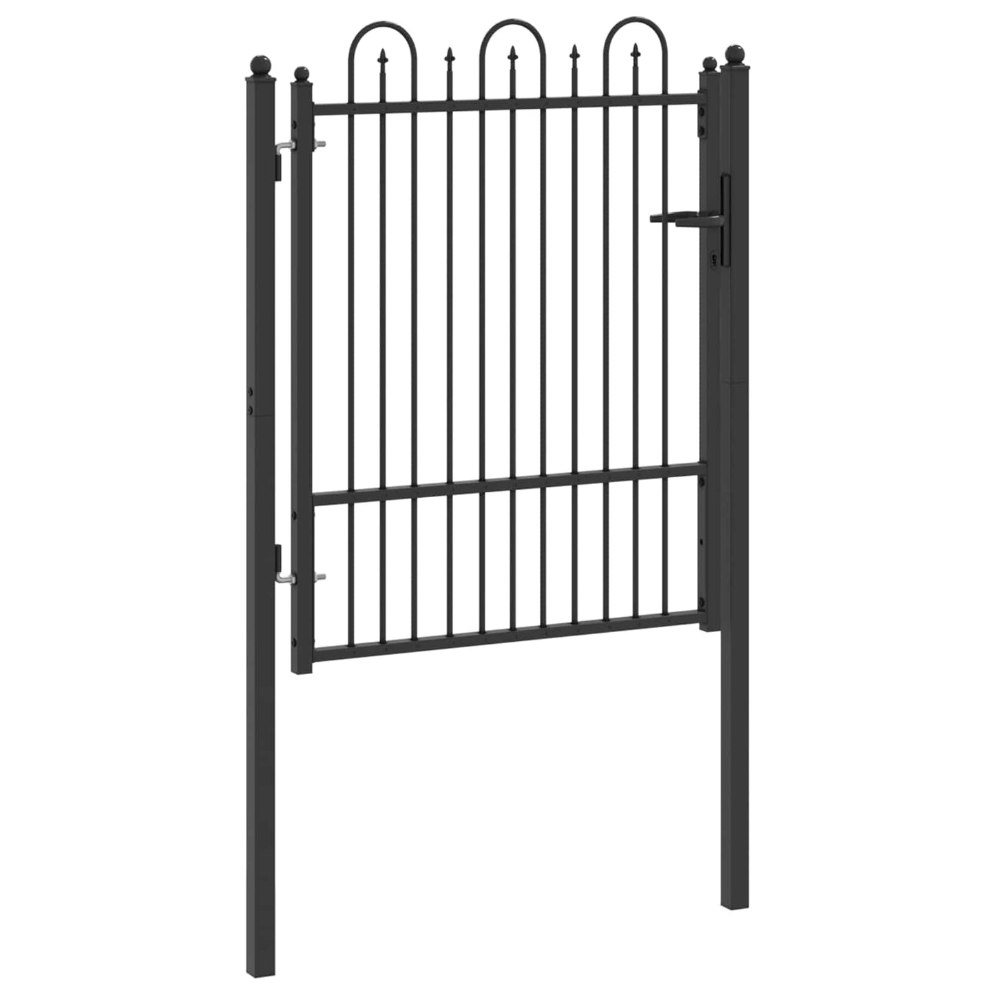 Hegnport DRONTEN 100 x 125 cm Metal Sort Låses
