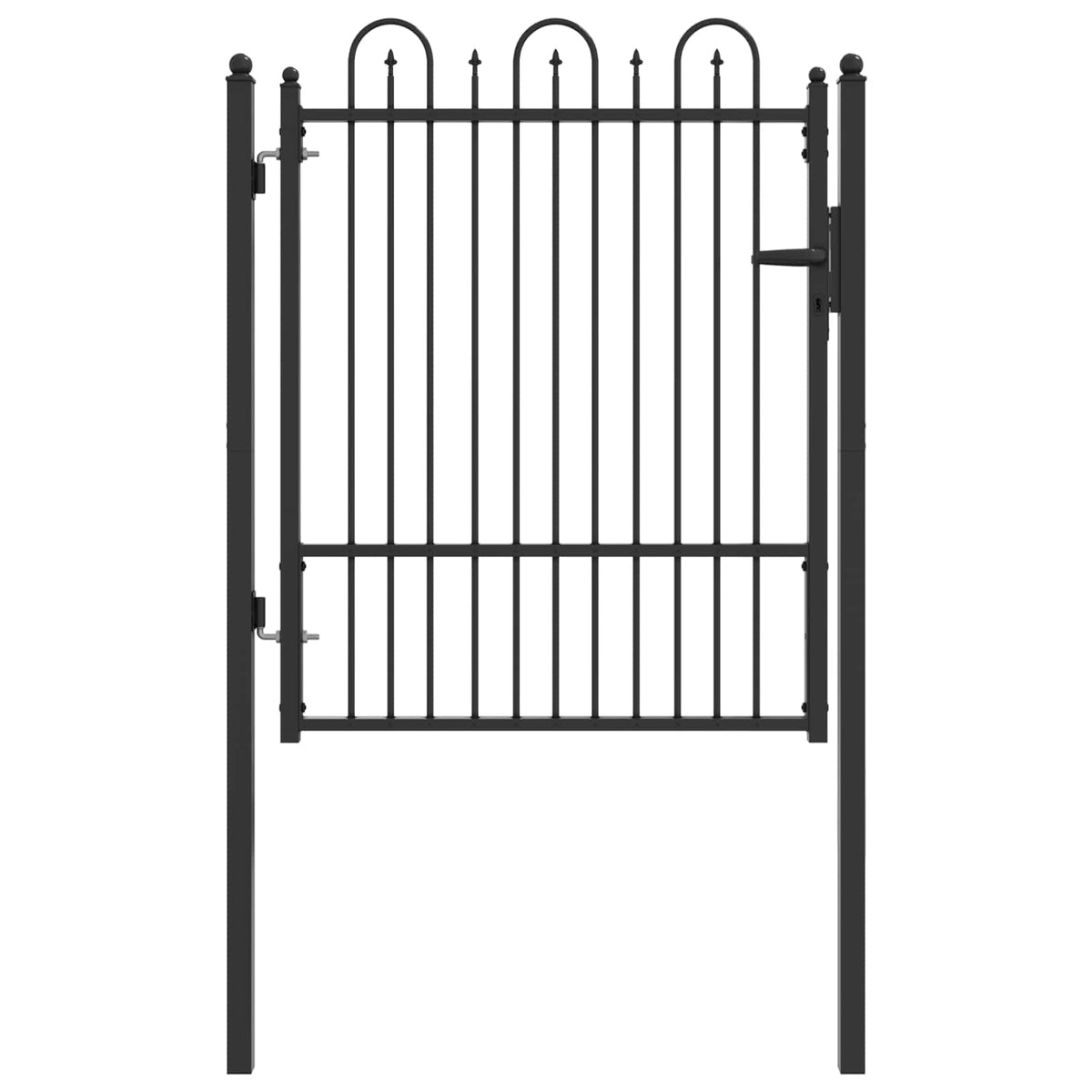 Hegnport DRONTEN 100 x 125 cm Metal Sort Låses