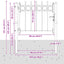 Hegnport HORST 100 x 75 cm Metal Sort Låses