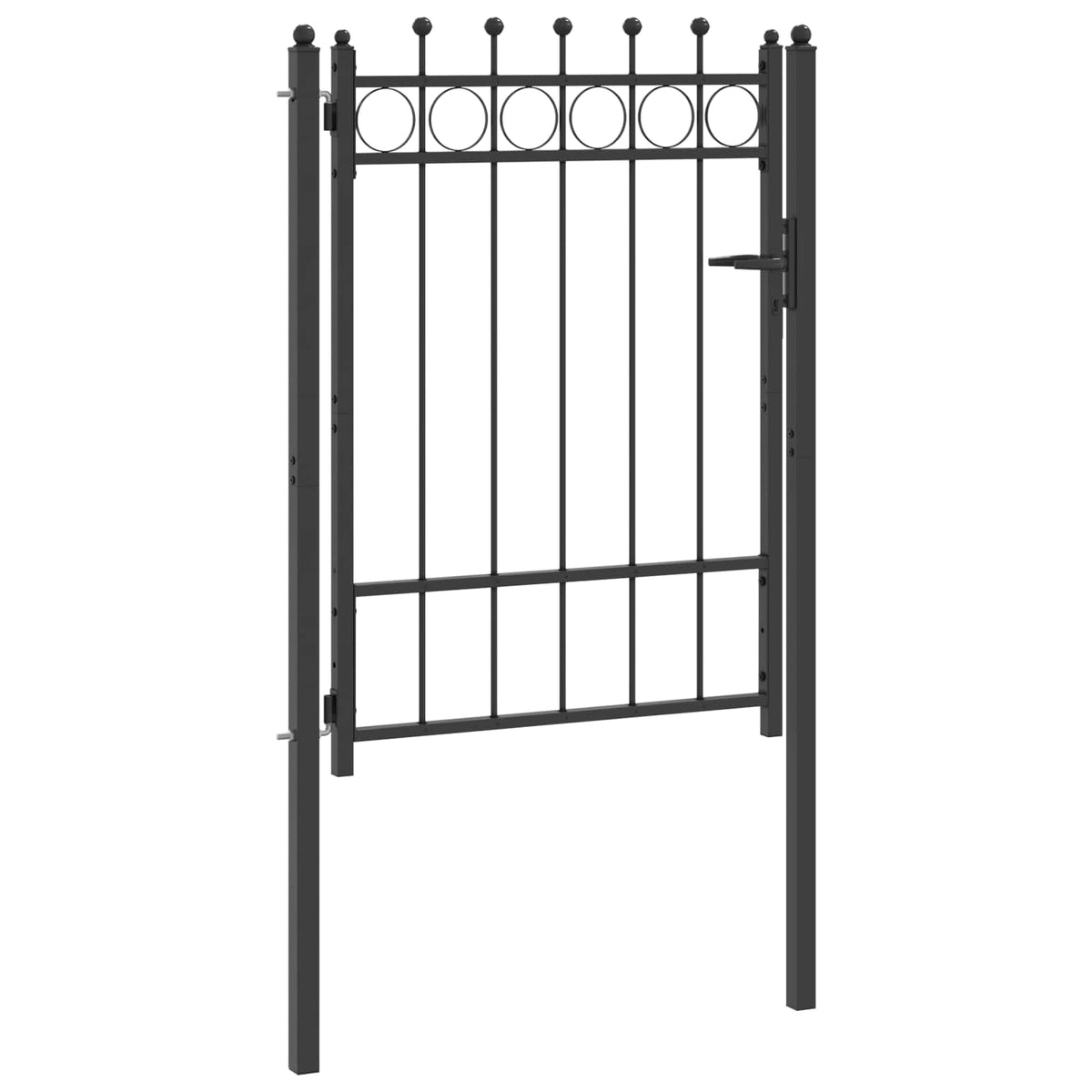 Hegnport HORST 100 x 125 cm Metal Sort Låses