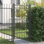 Hegnport HORST 100 x 175 cm Metal Sort Låses