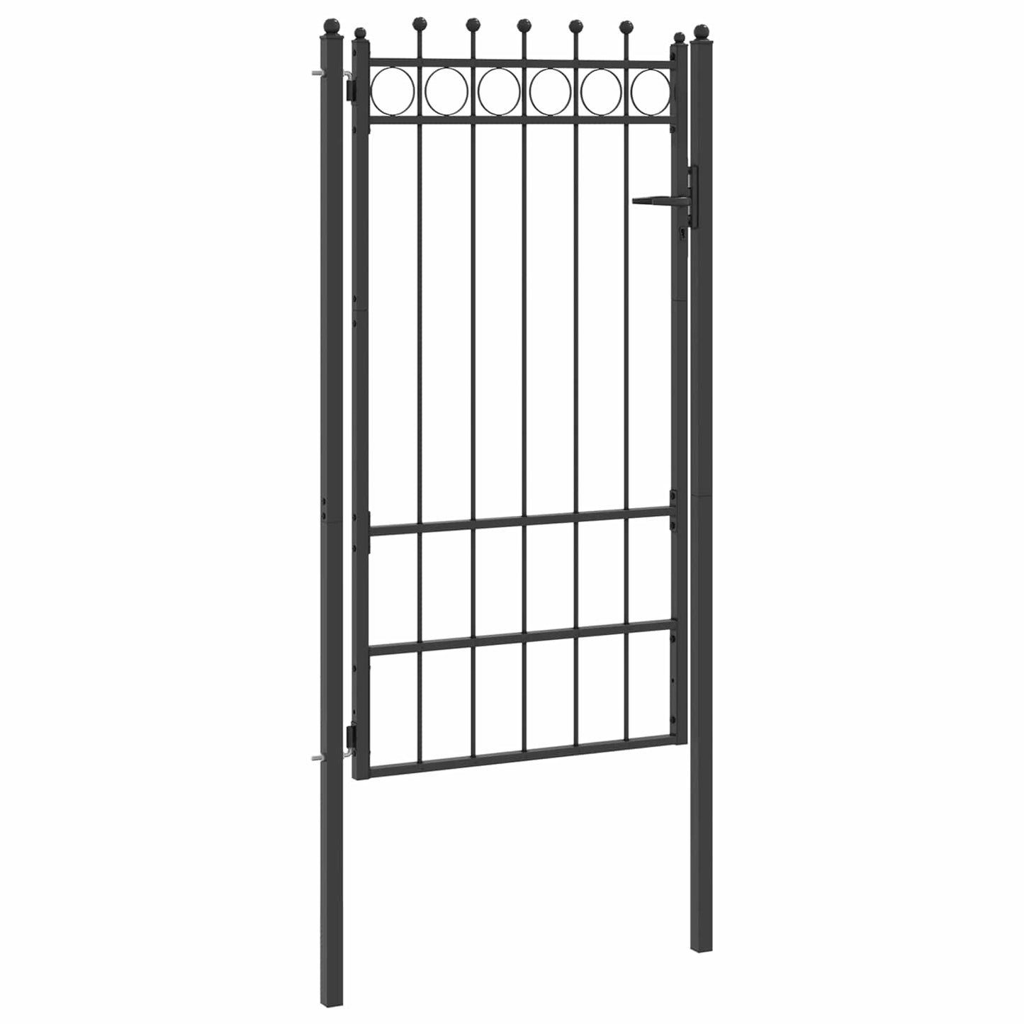 Hegnport HORST 100 x 175 cm Metal Sort Låses