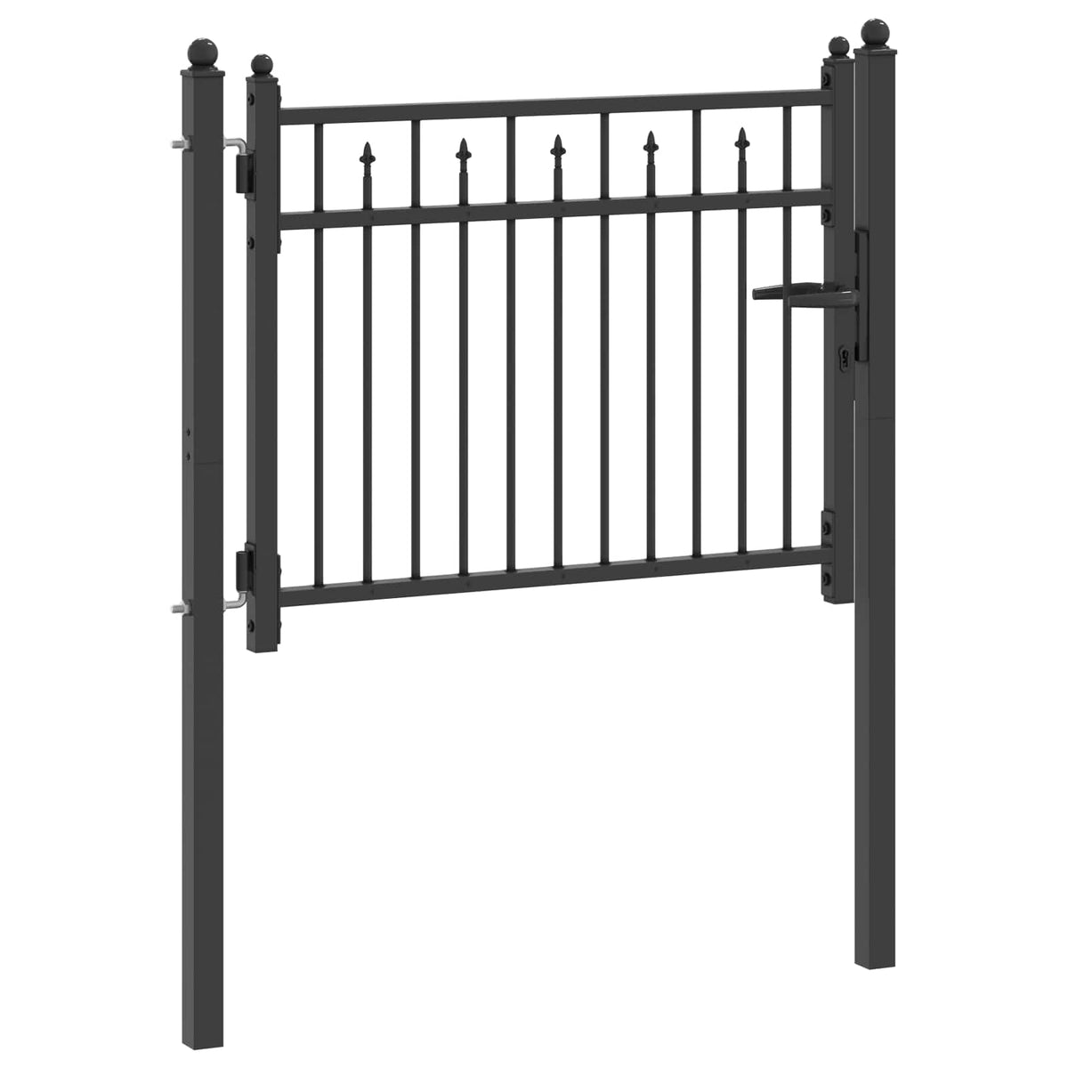 Hegnport BAARLO 100 x 75 cm Metal Sort Låses