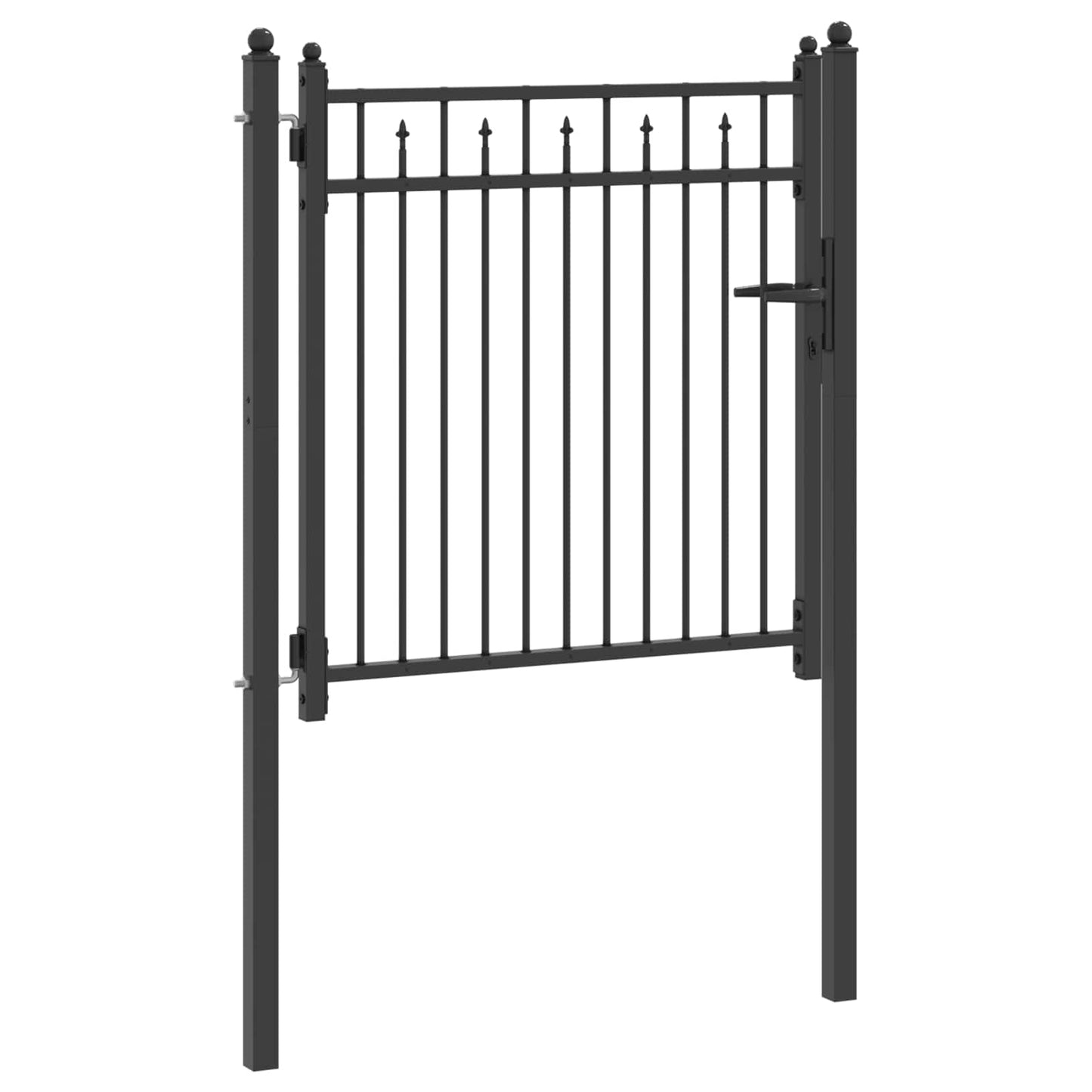 Hegnport BAARLO 100 x 100 cm Metal Sort Låses